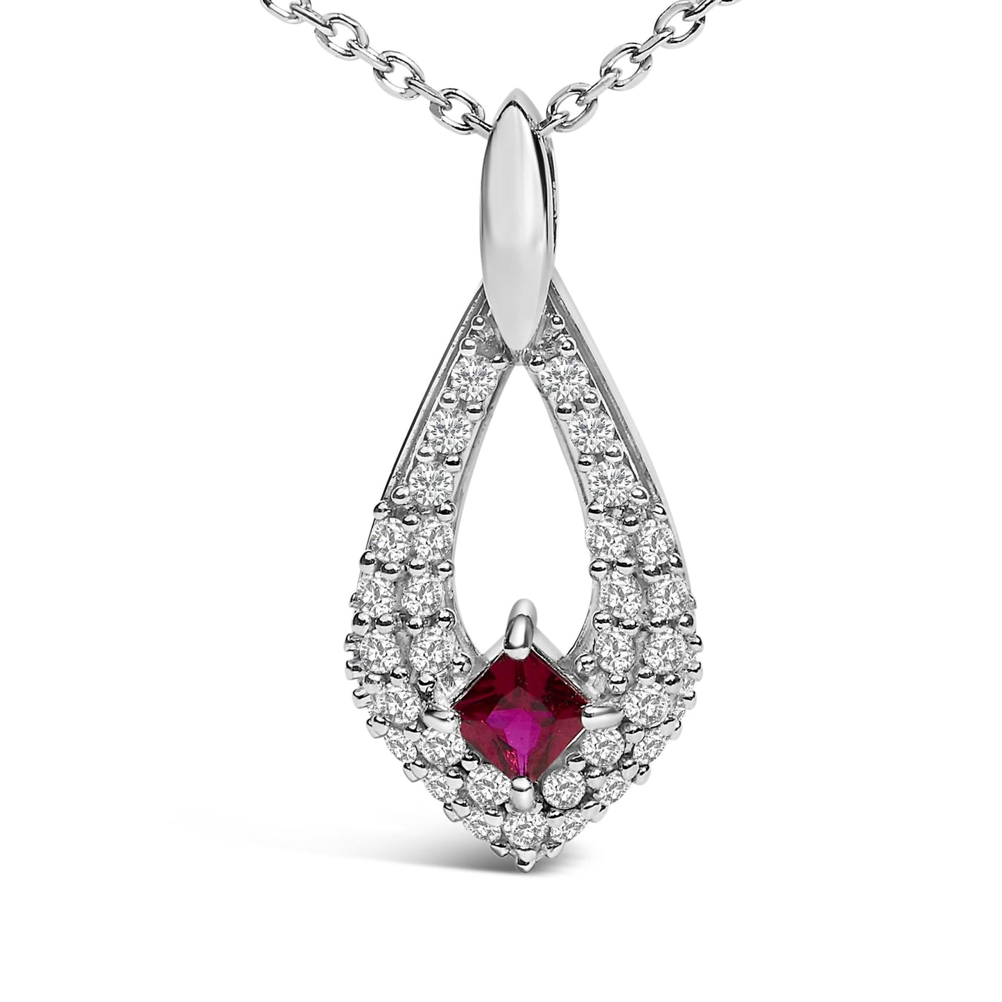Elevate Your Elegance with .925 Sterling Silver Ruby Masterpiece