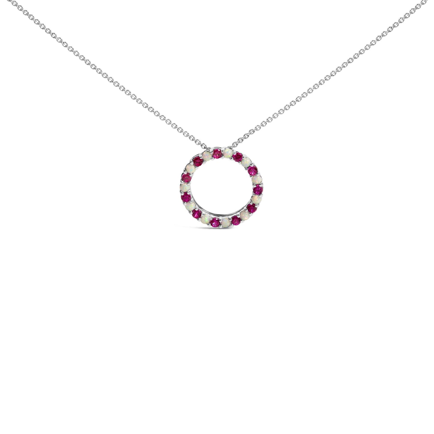 Unveiling Luxury: .925 Sterling Silver's Ruby & Opal Extravagance