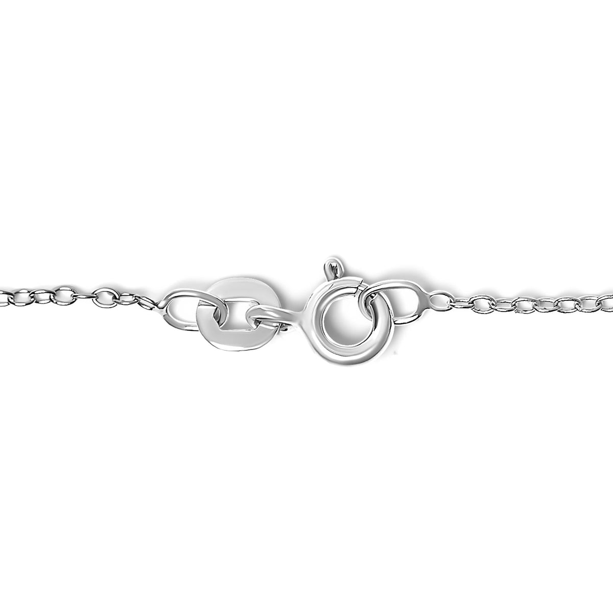 .925 Sterling Silver Diamond Accent MOM Charm Bracelet (J-K Color, I2-I3 Clarity) - 7 Inches