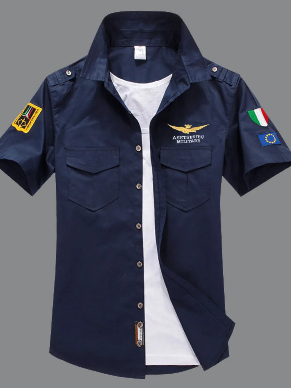 Men's Fly Gear: navy blue Short Sleeve Patrol Shirt