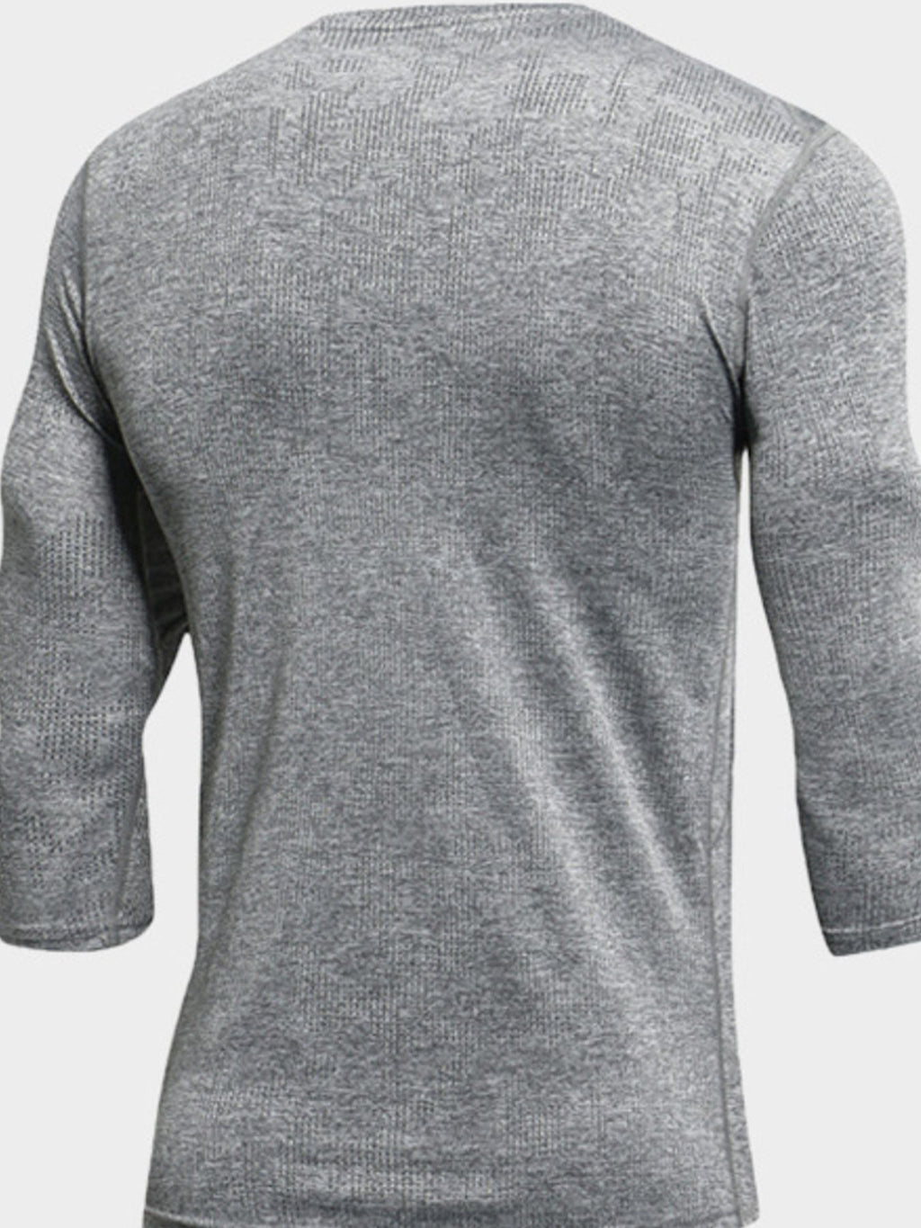 Men's semi-long sleeve Breathable Round Neck Active T-Shirt back view