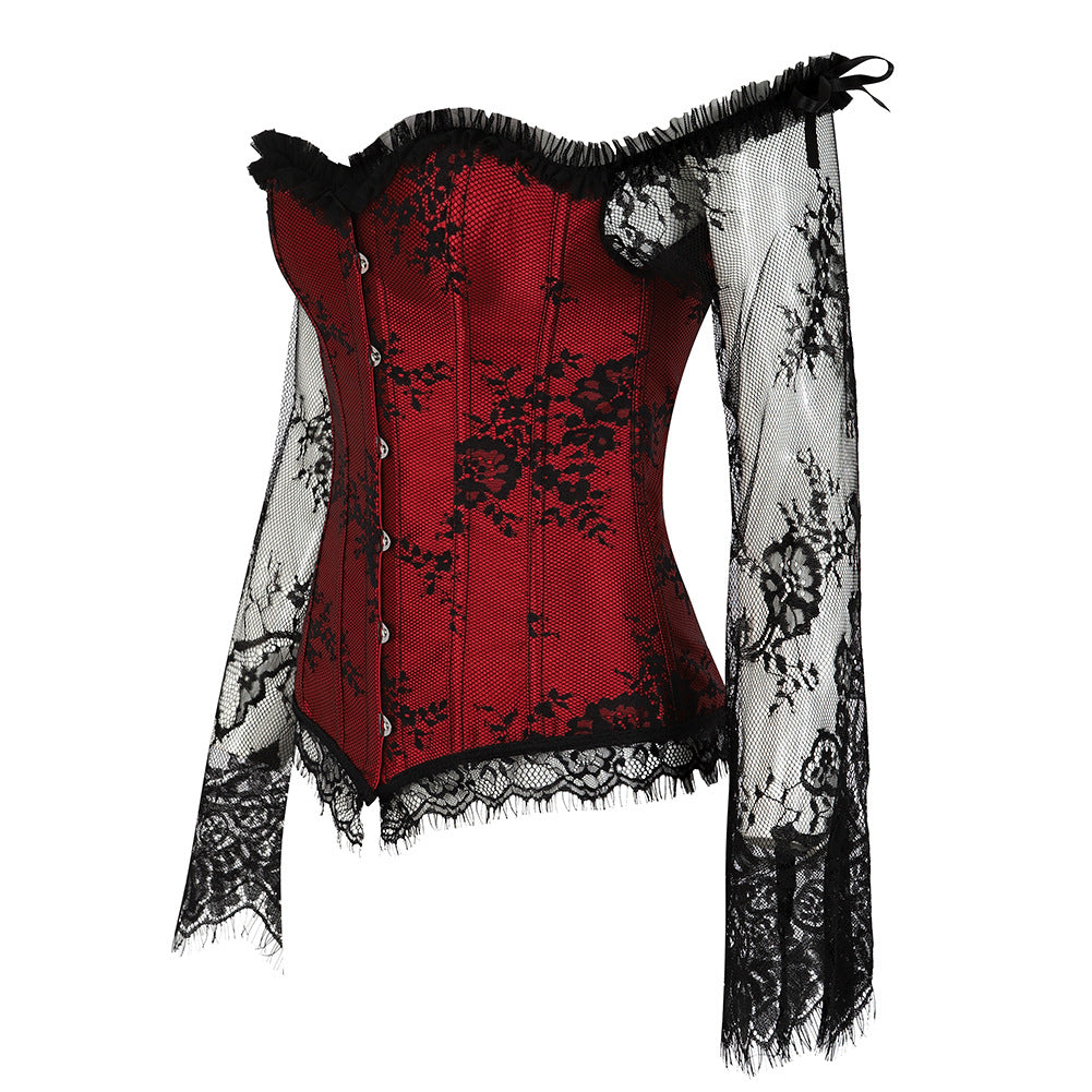 Indulge in the ultimate seduction with our Luxury Women's Chic Summer Sheer Sleeve Corset. Made from the finest materials, this corset features sheer sleeves and a figure-hugging design that will accentuate your curves and leave you feeling empowered and irresistible. 