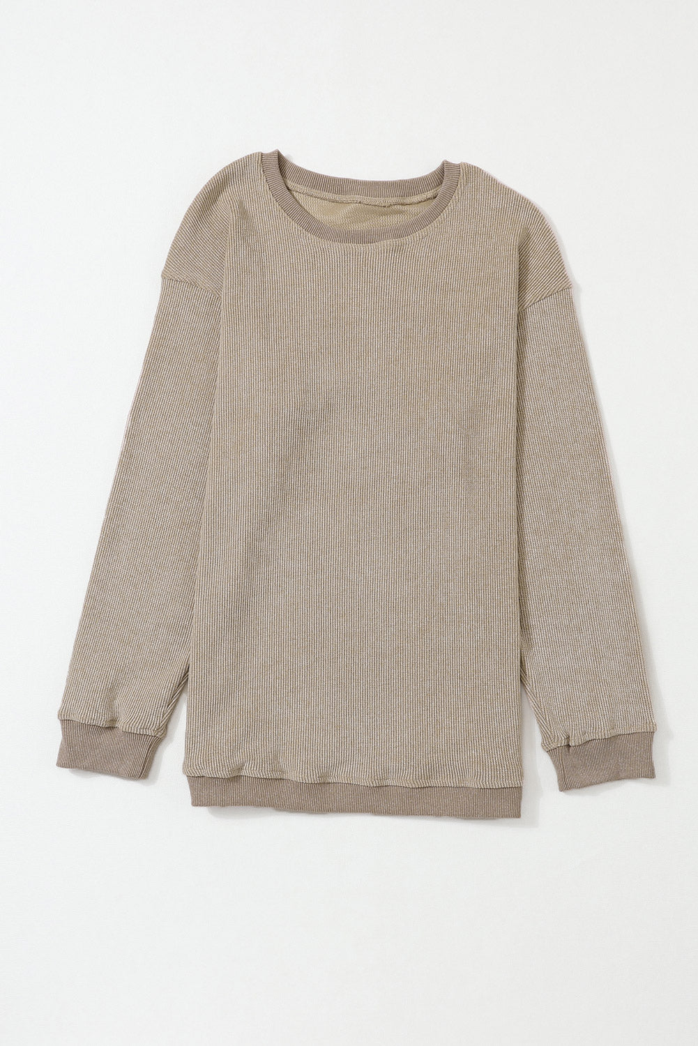 Beige sweatshirt on a white background