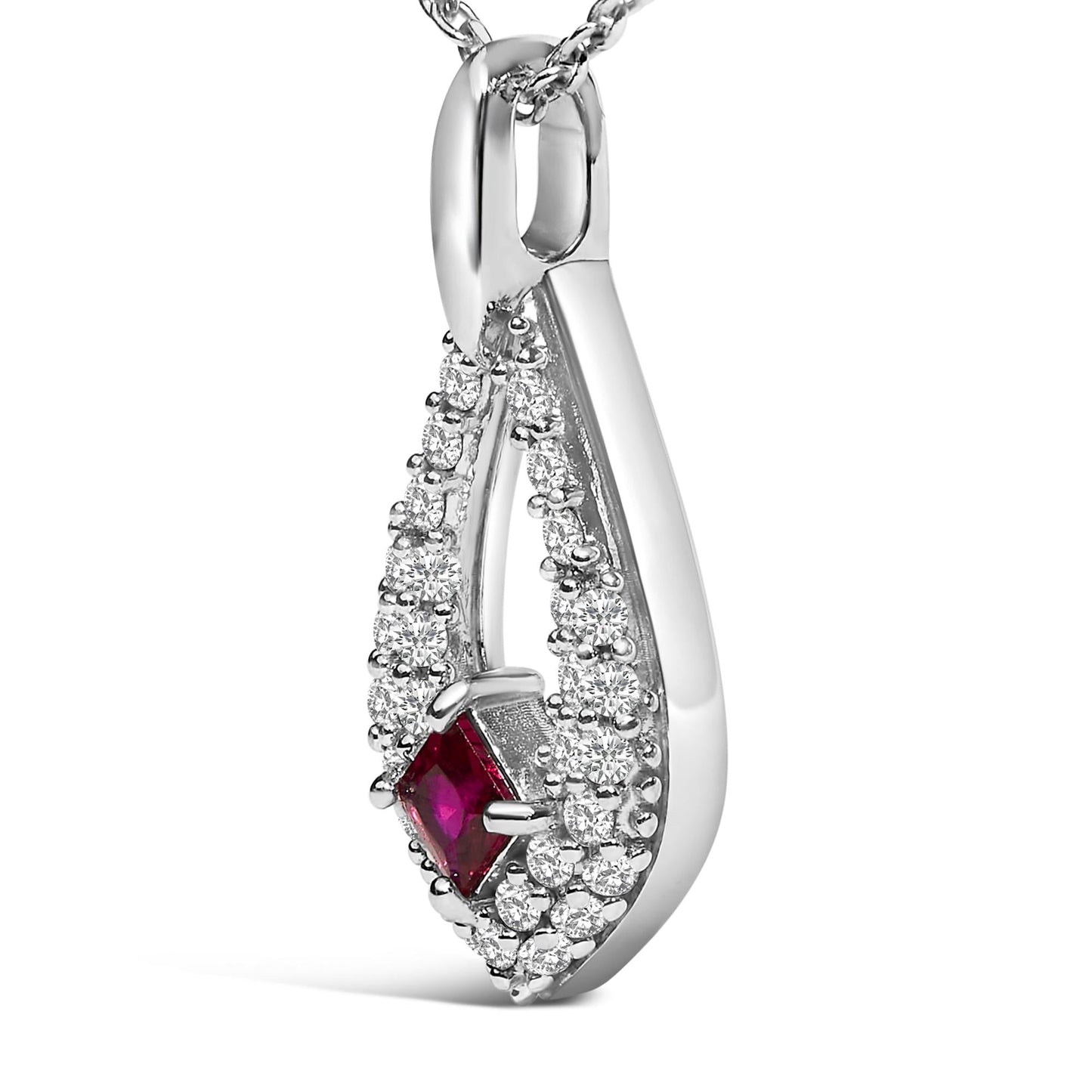 Elevate Your Elegance with .925 Sterling Silver Ruby Masterpiece