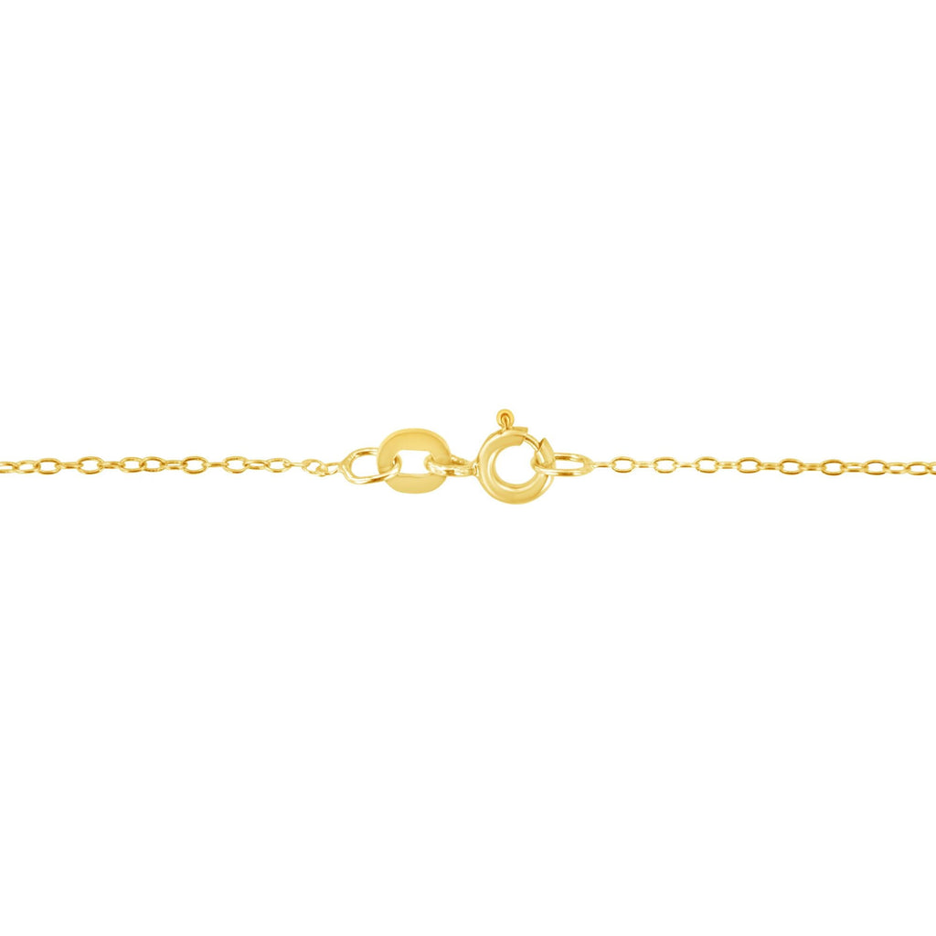 14K Yellow Gold Plated .925 Sterling Silver 1/2 Cttw Champagne Diamond Cross Pendant Necklace (K-L Color, I1-I2 Clarity) - 18in