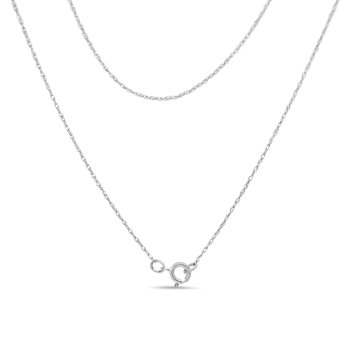 .925 Sterling Silver 1/5 Cttw Round Diamond Love 18in Pendant Necklace (I-J Color, I2-I3 Clarity)