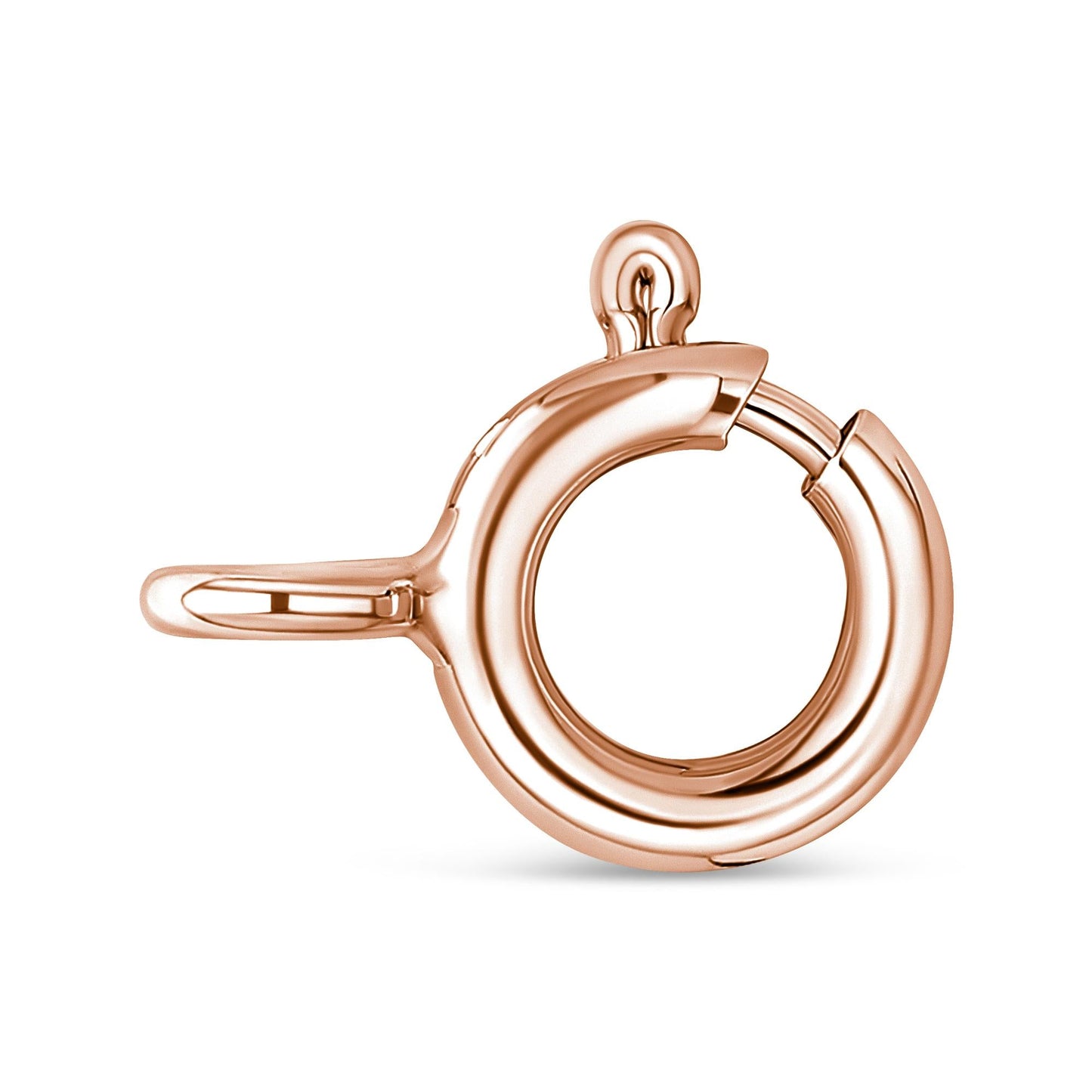 10K Rose and White Gold Plated .925 Sterling Silver 1/4 Cttw Miracle-Set Champagne Diamond Triple Circle 18in Necklace (I2-I3 Clarity)