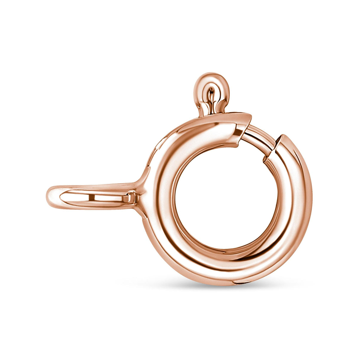 10K Rose and White Gold Plated .925 Sterling Silver 1/4 Cttw Miracle-Set Champagne Diamond Triple Circle 18in Necklace (I2-I3 Clarity)