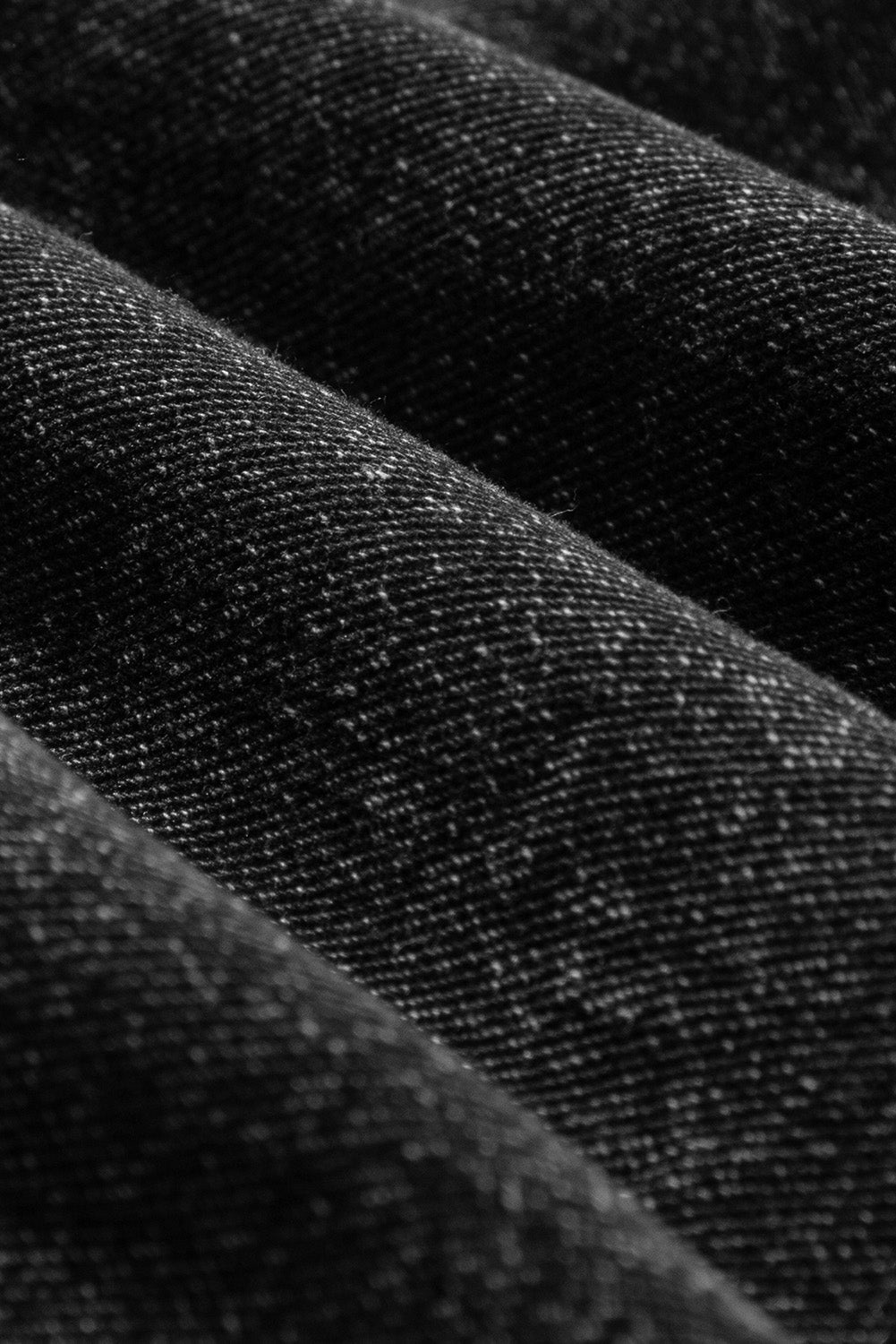 Close-up of black fabric texture