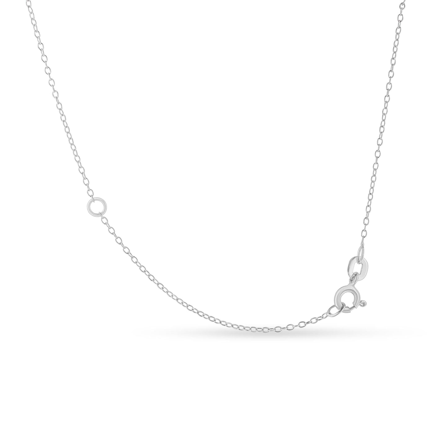 .925 Sterling Silver 1/3 Cttw Bezel-Set Treated Black Diamond Solitaire 18in Pendant Necklace (Black Color, I1-I2 Clarity)