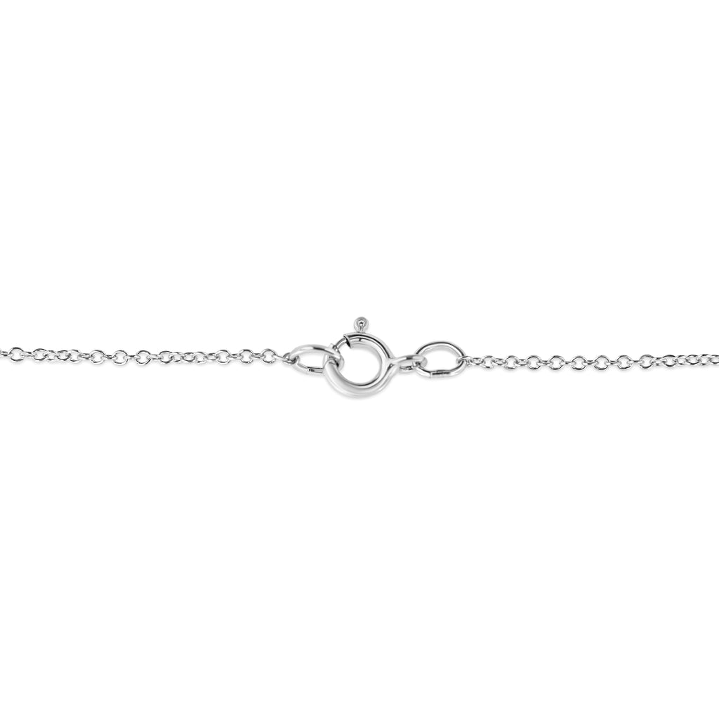 .925 Sterling Silver Pave-Set Diamond Accent Double Curve 18in Pendant Necklace (I-J Color, I1-I2 Clarity)