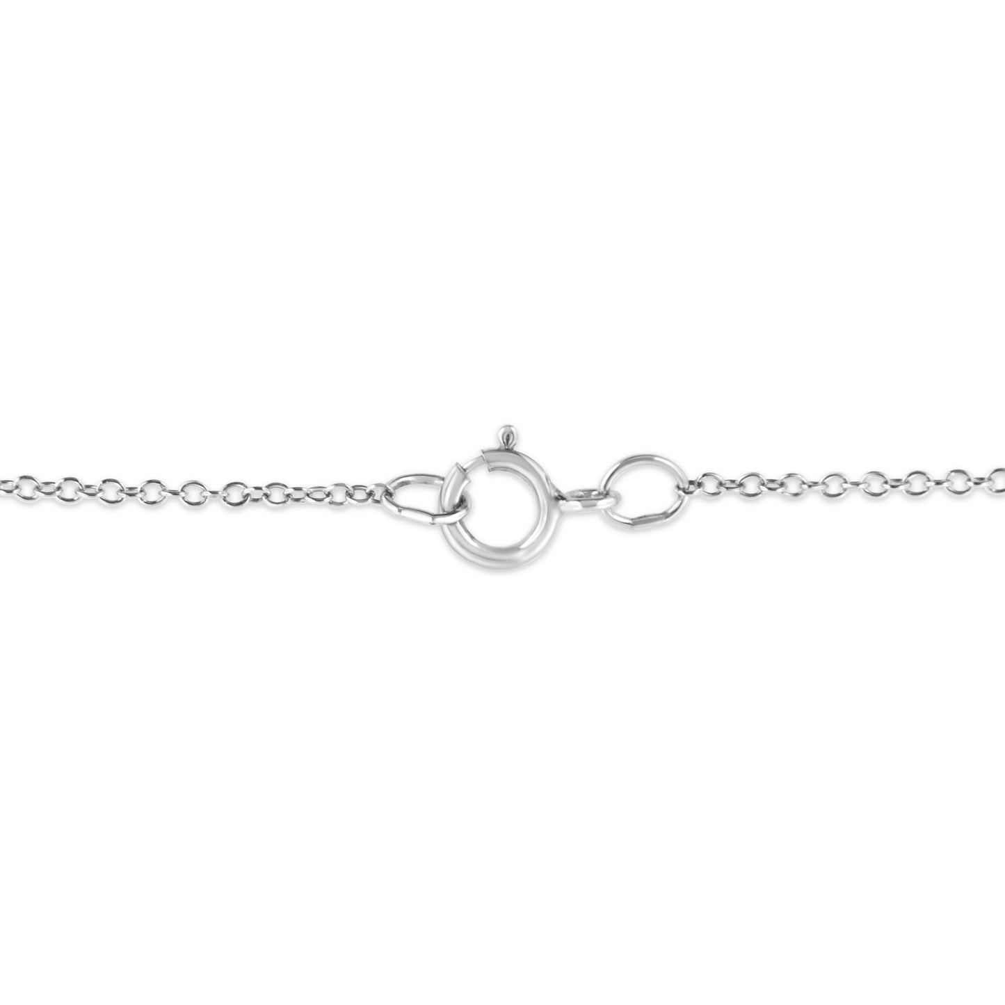 .925 Sterling Silver Prong-Set Diamond Accent Cross 18in Pendant Necklace (I-J Color, I1-I2 Clarity)