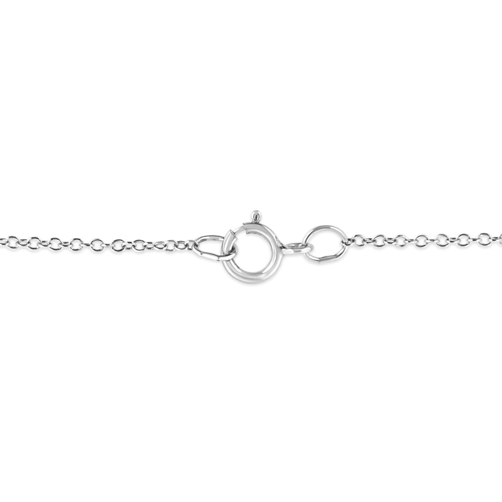 .925 Sterling Silver Prong-Set Diamond Accent Starfish 18in Pendant Necklace (I-J Color, I1-I2 Clarity)