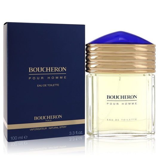  Boucheron by Boucheron Eau De Toilette Spray 3.4 oz for Men - A Must-Have Fragrance for the Modern Gentleman. Experience the Luxurious Blend of Citrus, Spices, and Woods, Crafted by the Renowned House of Boucheron. Elevate Your Scent Game and Make a Lasting Impression with Boucheron Eau De Toilette Spray. Shop Now and Indulge in the Ultimate Expression of Masculinity.