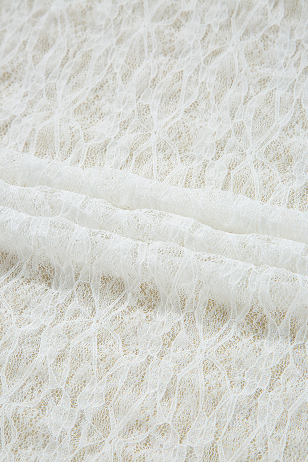 Close-up of textured white fabric
