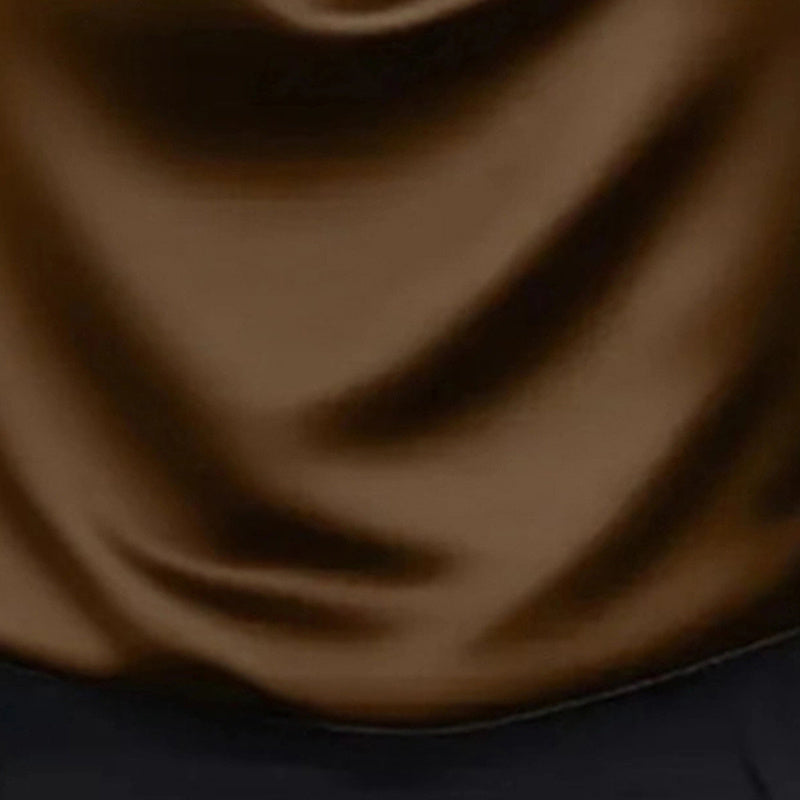 Cascading Elegance: Draped Neck Ruffle Blouse for Timeless Professional Poise