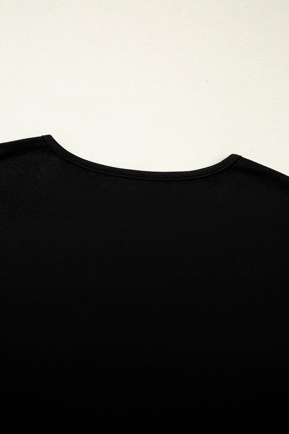 Black shirt on a white background