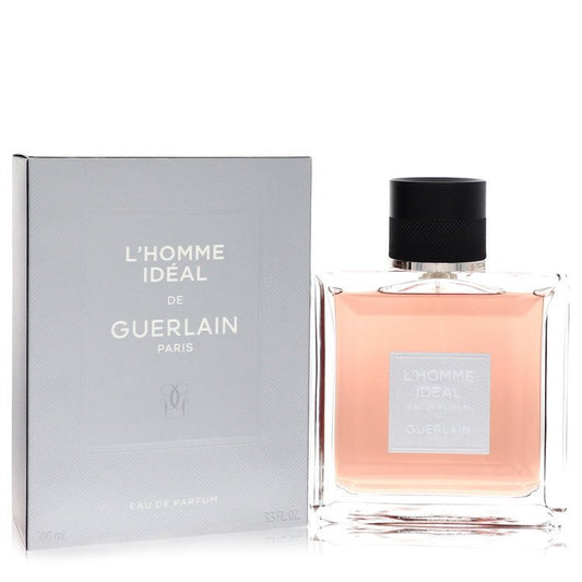 L'homme Ideal by Guerlain for men – the ultimate scent for the modern man. This Eau De Parfum Spray in a generous 3.3 oz bottle is your ticket to confidence and charisma. With its captivating blend of notes, it's the perfect finishing touch to any outfit, day or night.