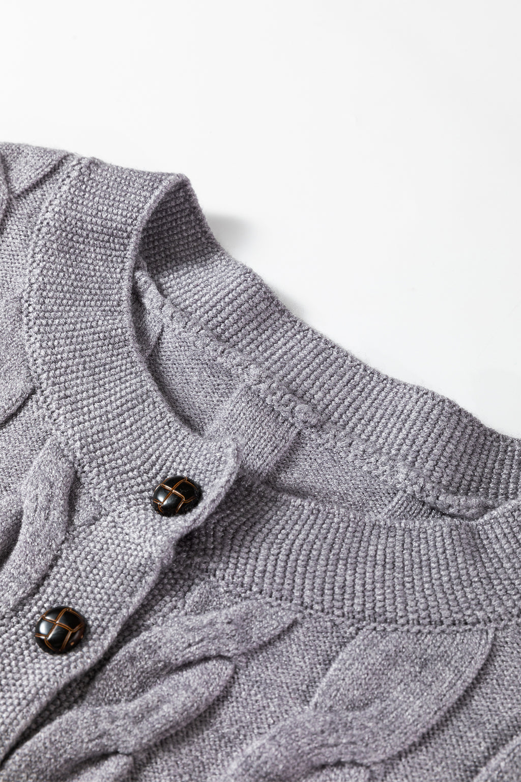 Women's High Cable Knit Cardigan – Cozy & Timeless Elegance