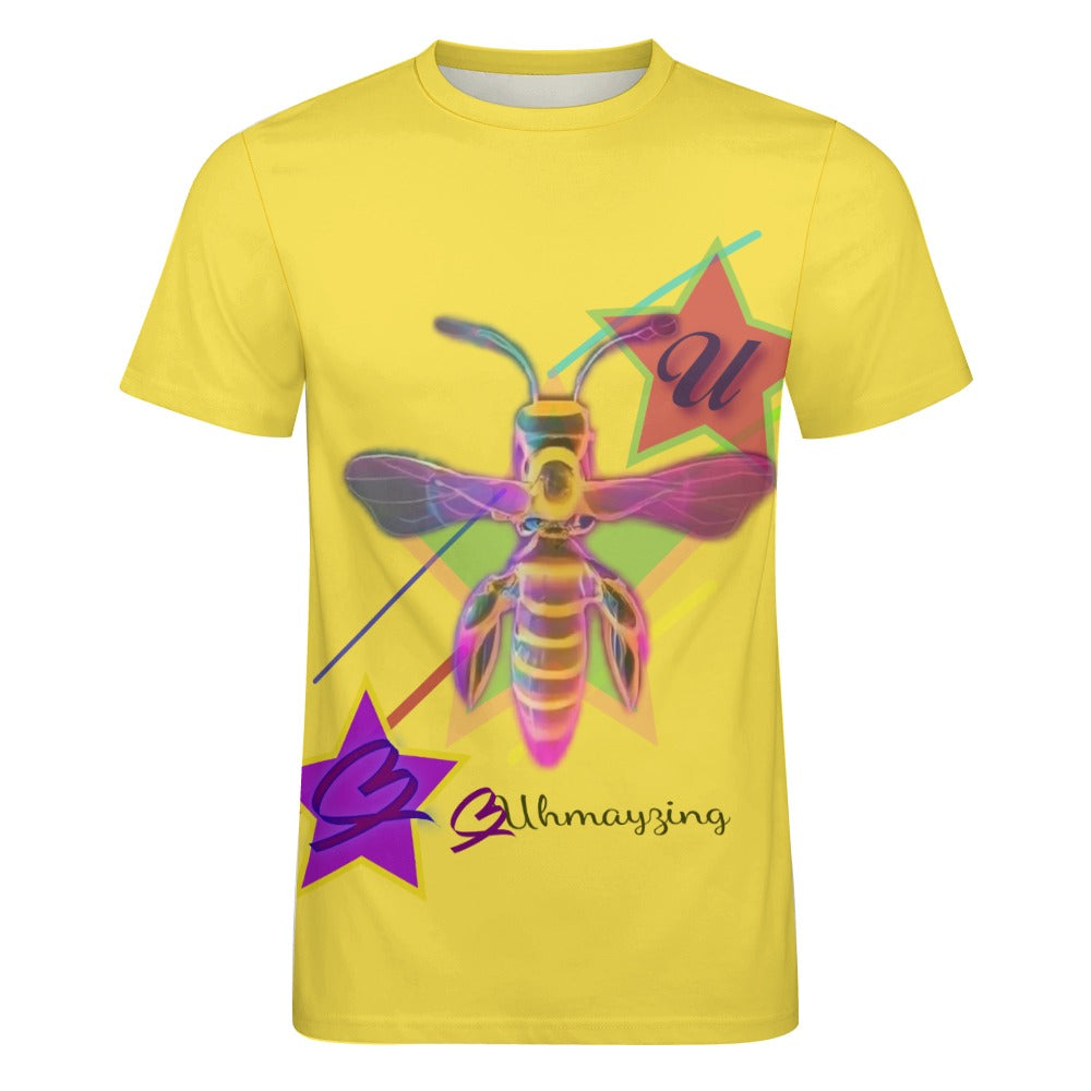 BUhmayzing Bee Print Unisex Cotton T-shirt