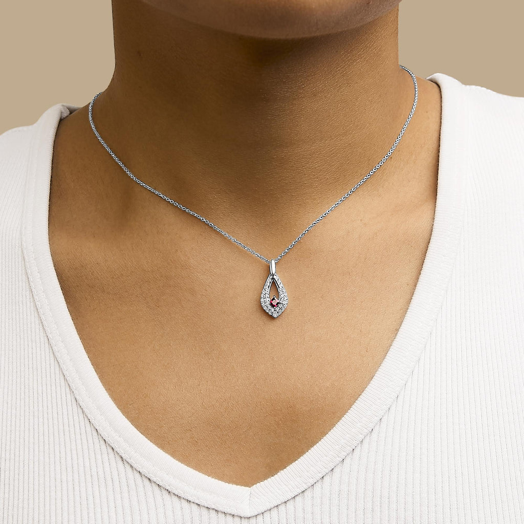 Elevate Your Elegance with .925 Sterling Silver Ruby Masterpiece