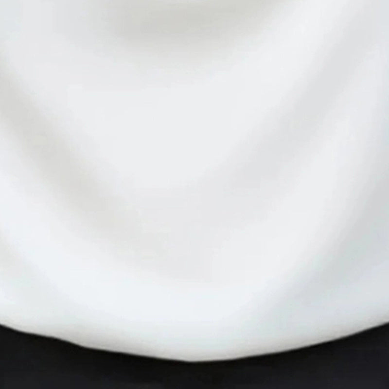 Cascading Elegance: Draped Neck Ruffle Blouse for Timeless Professional Poise