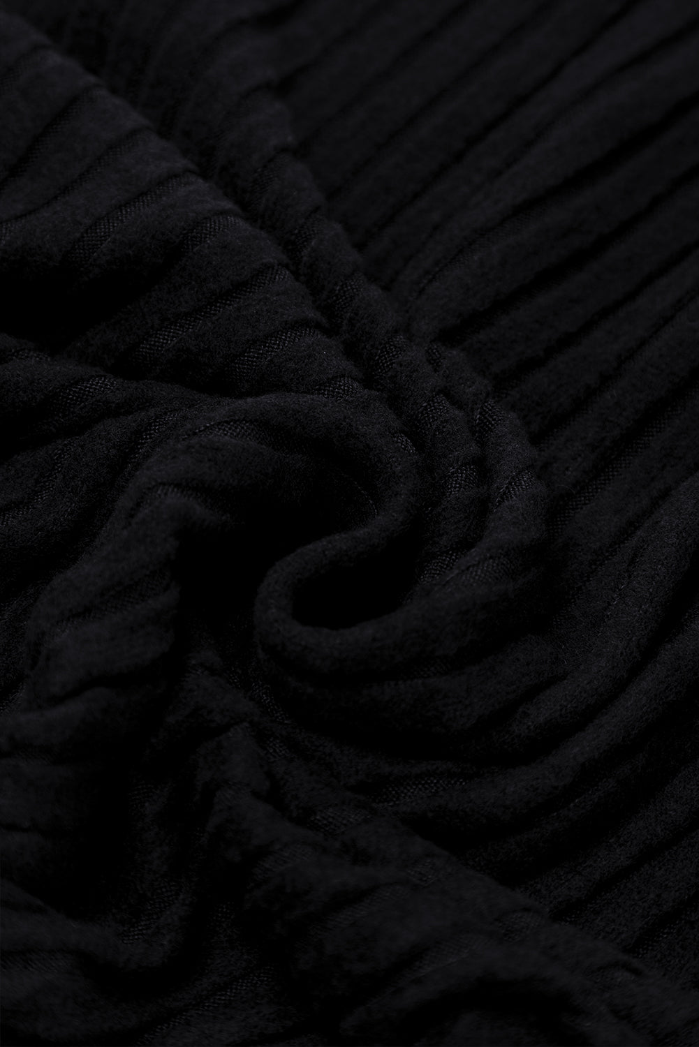 Close-up of black textured fabric