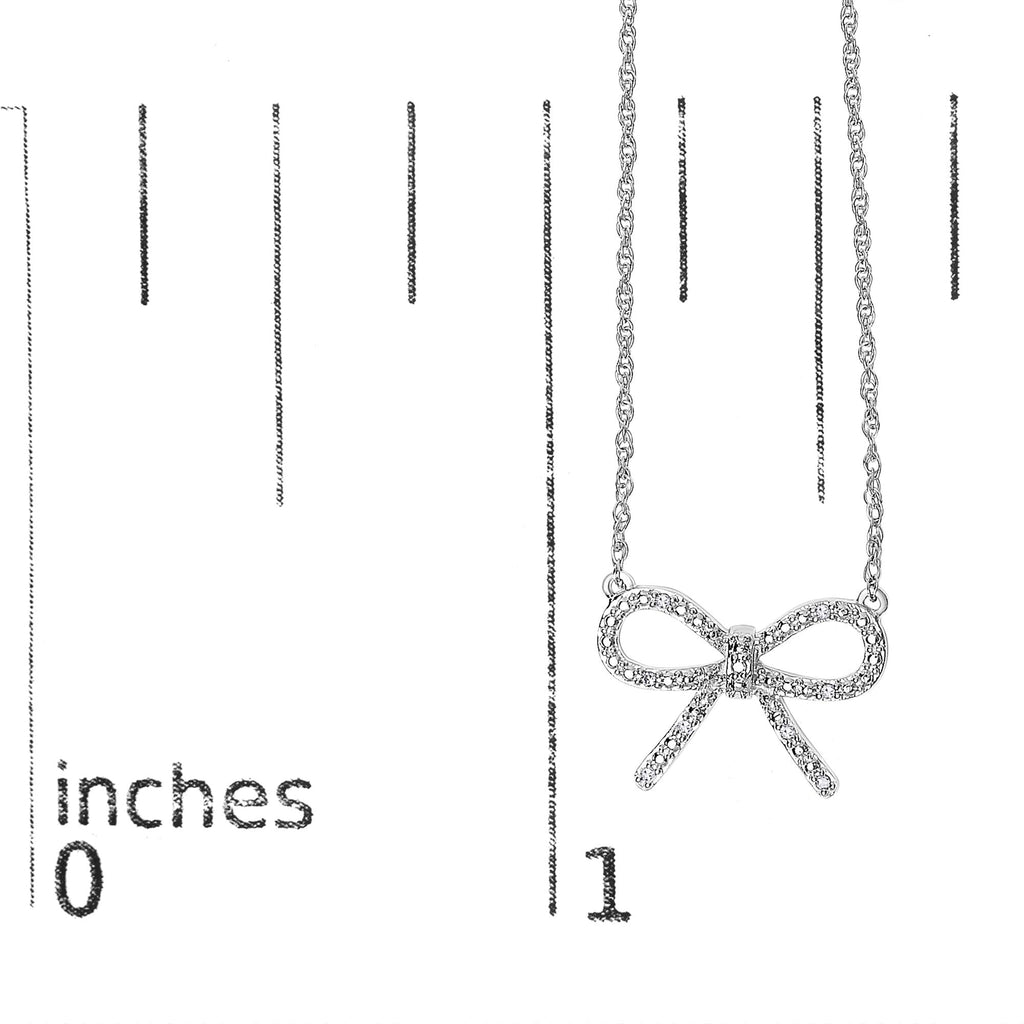 Unleash Elegance: .925 Sterling Silver Bow Knot Necklace