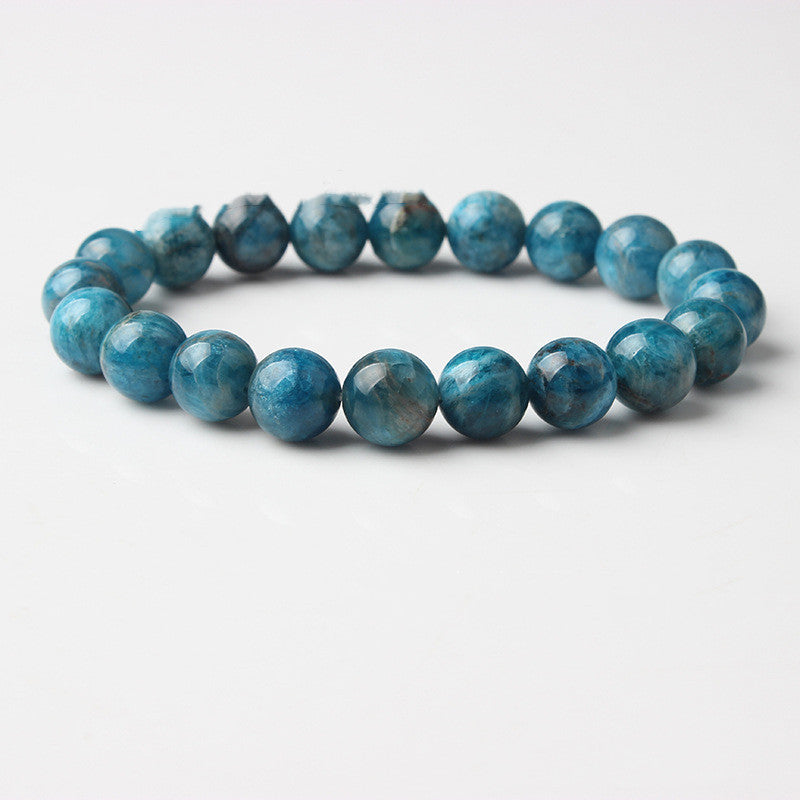 Enjoy the calming properties of our Natural Blue Apatite Unisex Bracelet. Made from genuine blue apatite stones, this bracelet promotes harmony and balance in your life. With its versatile design, it's perfect for both men and women. Add this bracelet to your collection for a touch of natural beauty and energy.