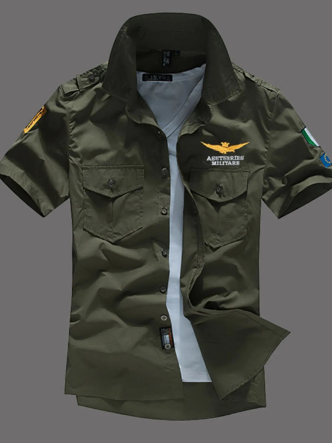 Men's Fly Gear: army green Short Sleeve Patrol Shirt