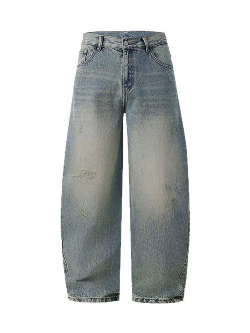 Men's Vintage Oversized Wash Wide Leg Jeans