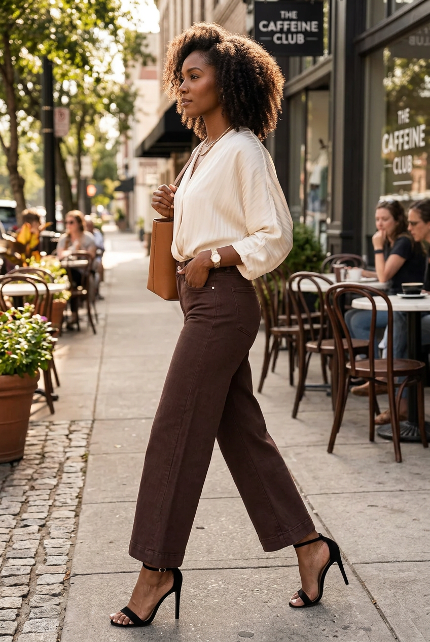 Women's Center Seam Cropped Jeans