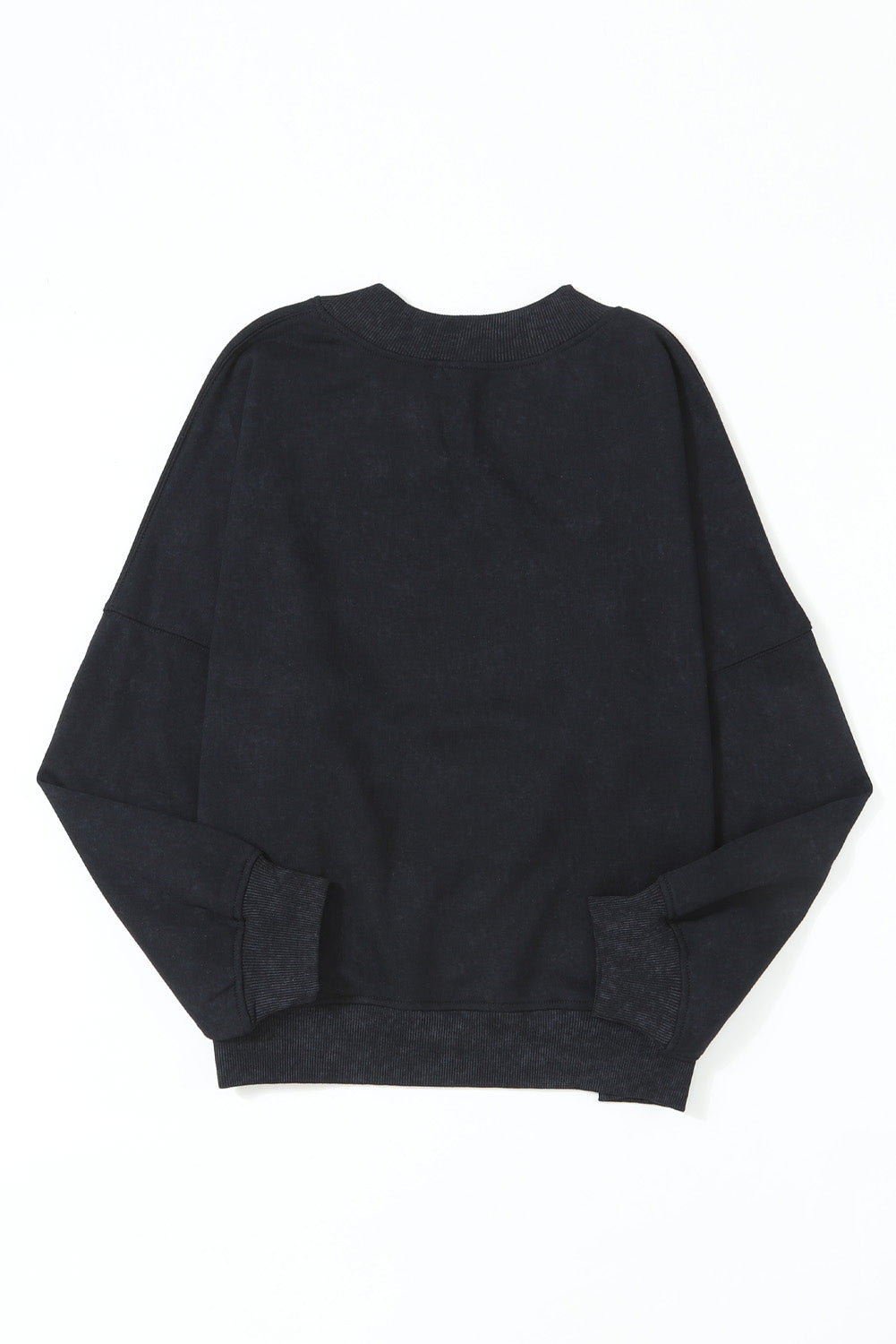 Black sweatshirt on a white background