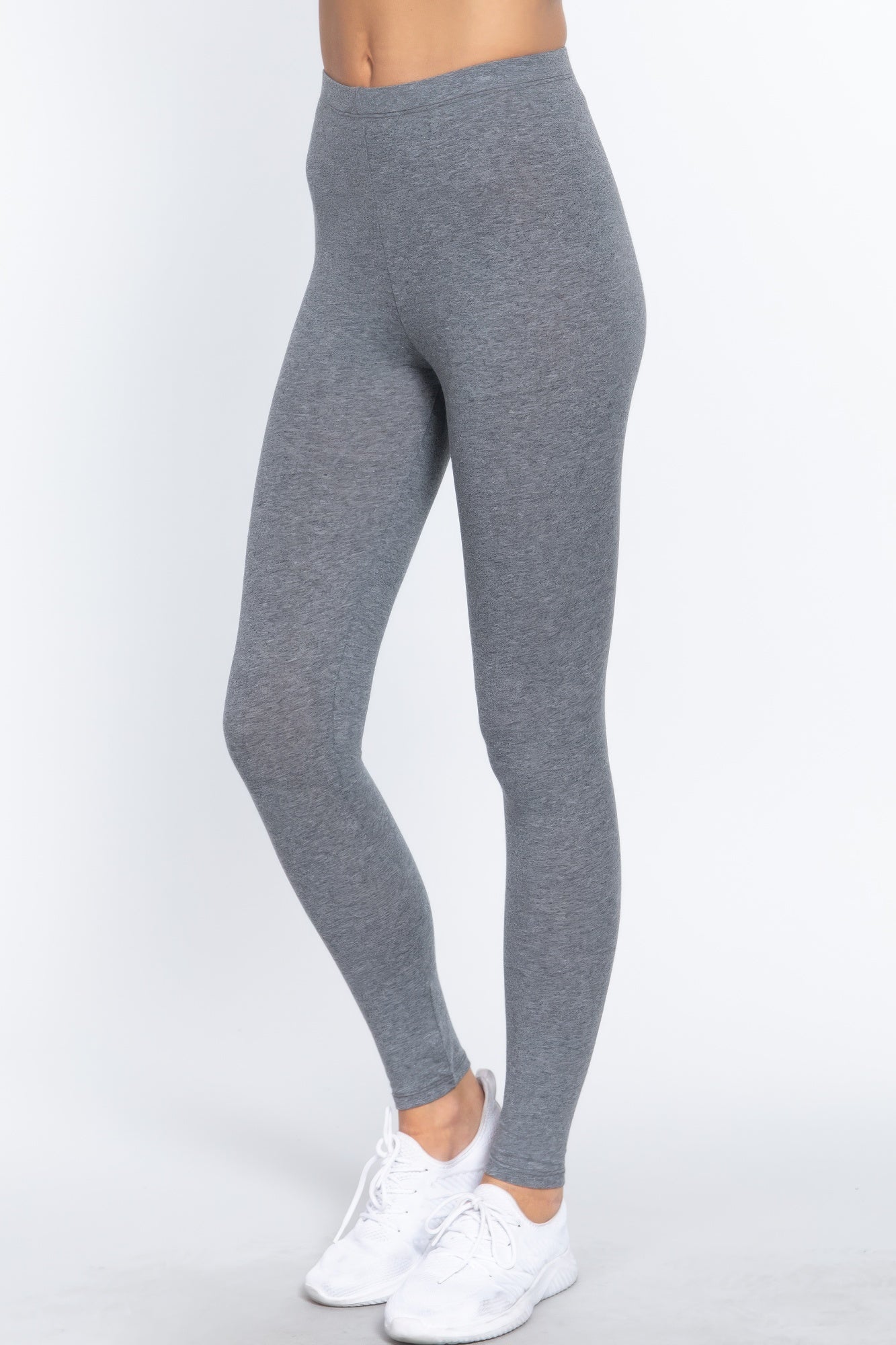Soft Cotton-Spandex Leggings – Effortless Fit, All-Day Comfort