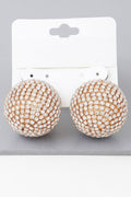 Sparkling Disco Ball Stud Earrings