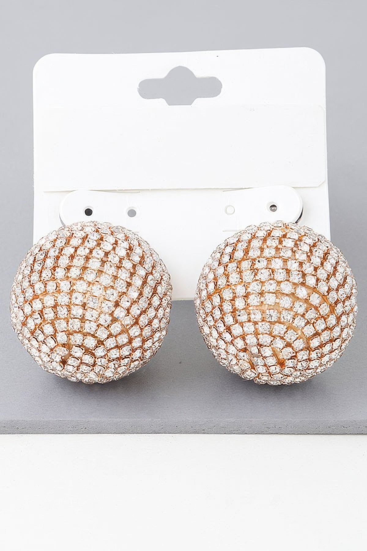 Sparkling Disco Ball Stud Earrings