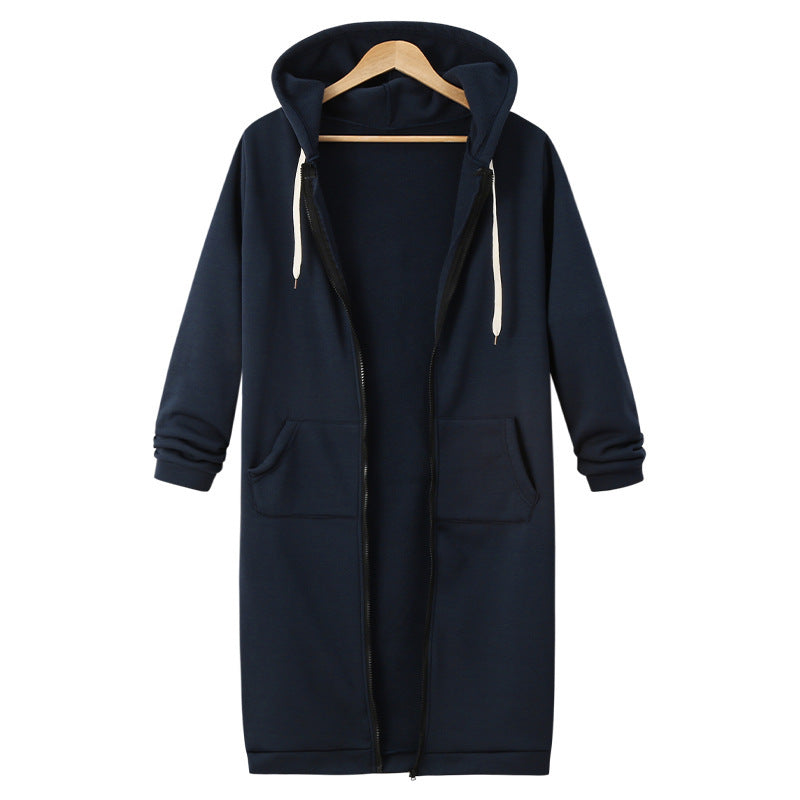 Cozy Hooded Fleece Jacket: Long-Sleeve Layering Essential in Vibrant Hues