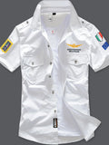 Men's Fly Gear: white Short Sleeve Patrol Shirt