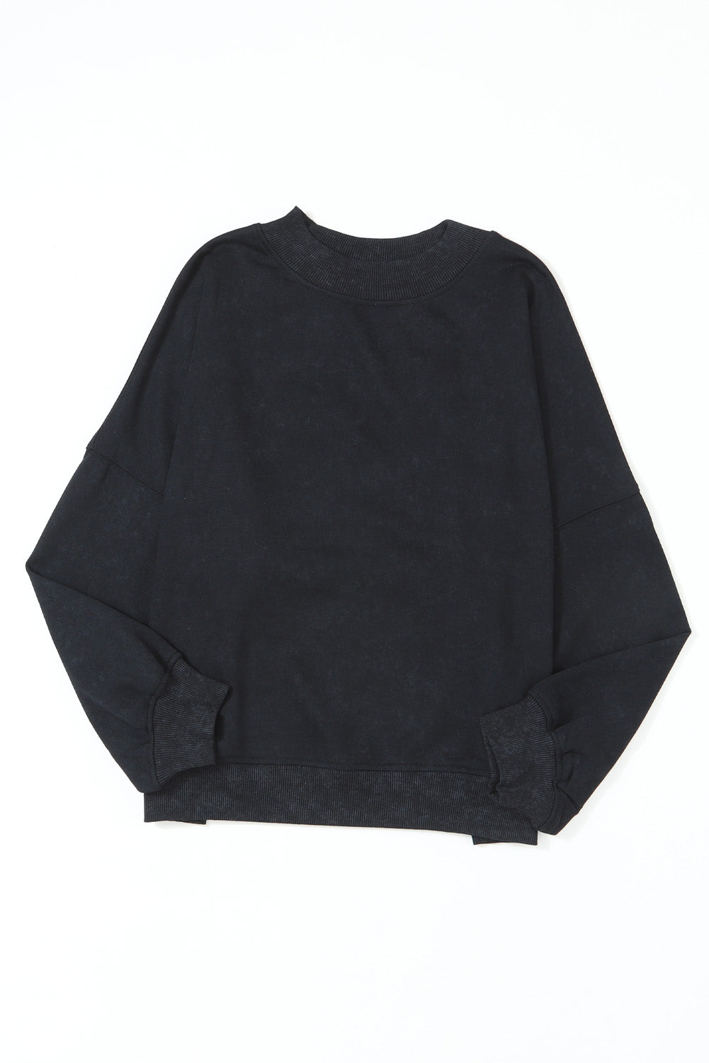 Black sweatshirt on a white background