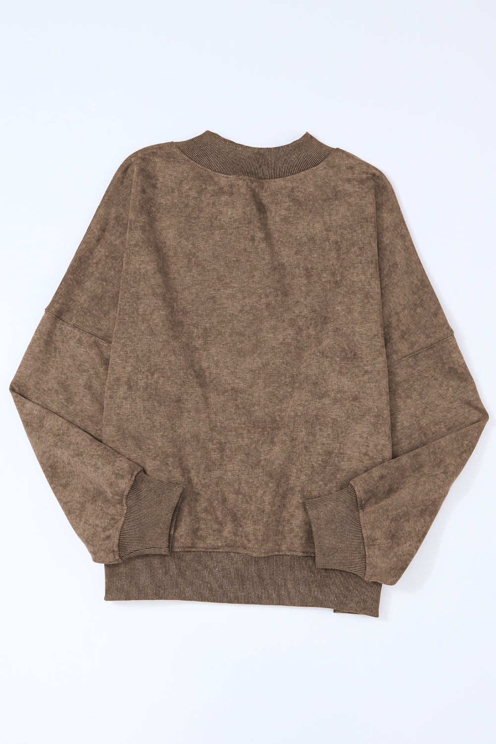 Brown sweater on a white background