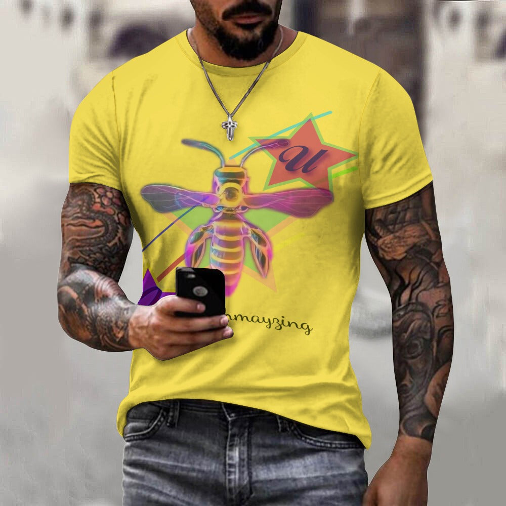 BUhmayzing Bee Print Unisex Cotton T-shirt