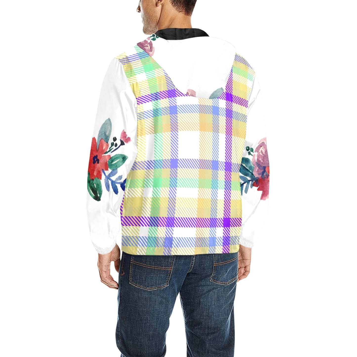 Buhmayzing All Over Print Quilted Windbreaker Jacket