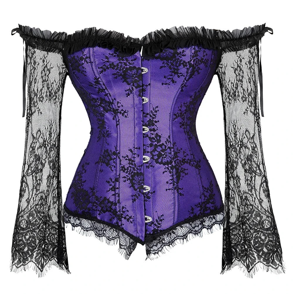 Indulge in the ultimate seduction with our Luxury Women's Chic Summer Sheer Sleeve Corset. Made from the finest materials, this corset features sheer sleeves and a figure-hugging design that will accentuate your curves and leave you feeling empowered and irresistible. 