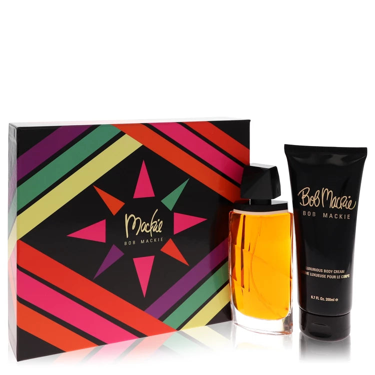 Mackie by Bob Mackie 3.4oz Toilette Spray + 6.8oz Body Cream Gift Set