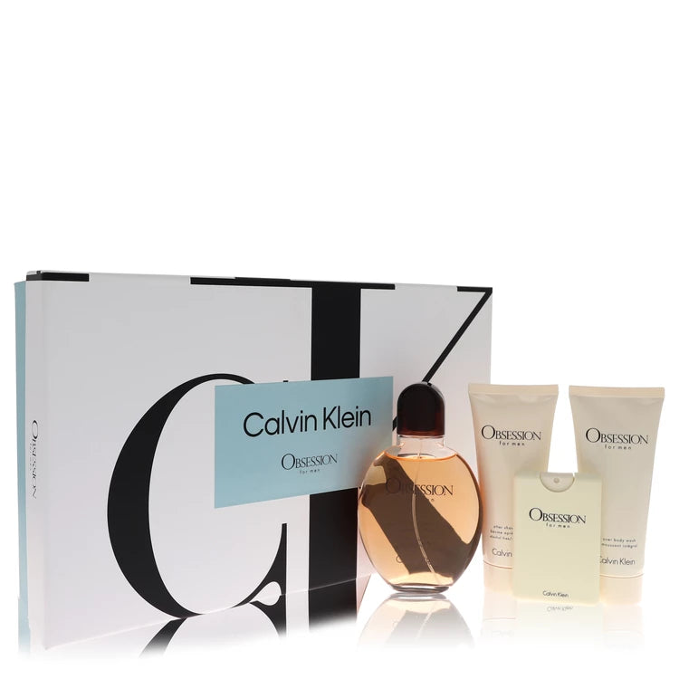 Gift Set - 4.2 oz Eau De Toilette Spray + .67 oz Mini EDT Spray + 3.4 oz After Shave Balm + 3.4 oz Body Wash