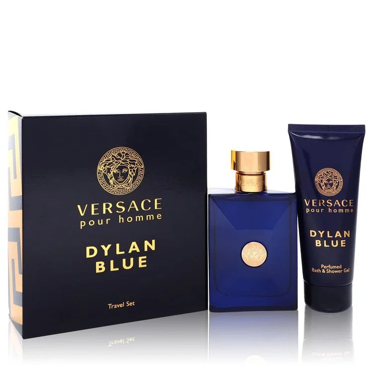 Dylan Blue By Versace Gift Set - 3.4 oz Eau de Toilette Spray + 3.4 oz Shower Gel