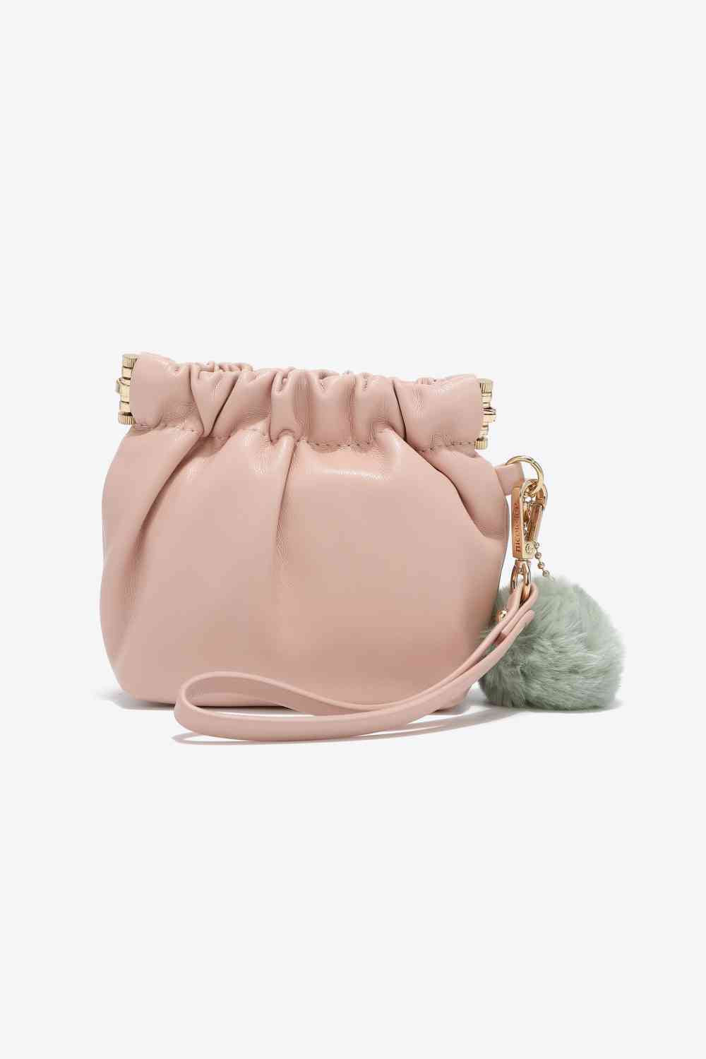 Soft Pink Ladies Luxurious Chic Faux Leather Pouch