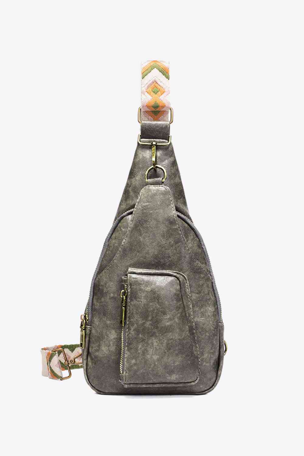 A Gray Convenient All The Feels Ladies PU Leather Sling Bag