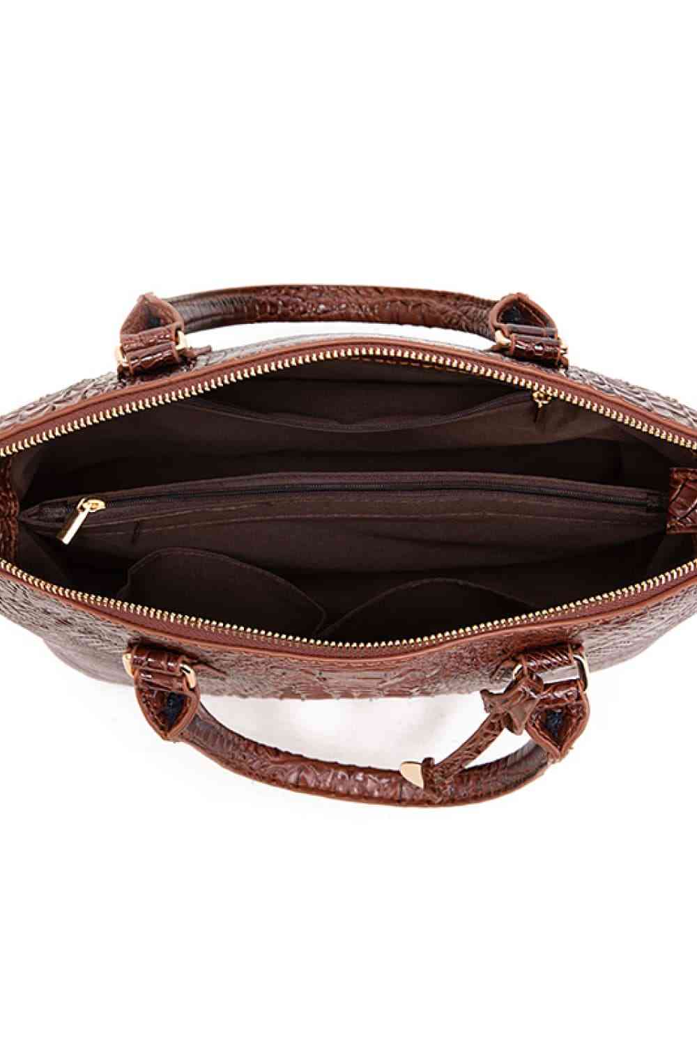 Women's Texture PU Leather Handbag