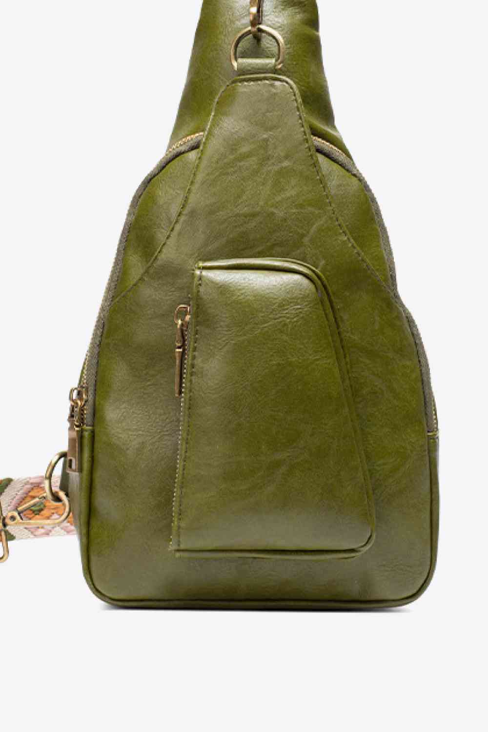 A Green Convenient All The Feels Ladies PU Leather Sling Bag